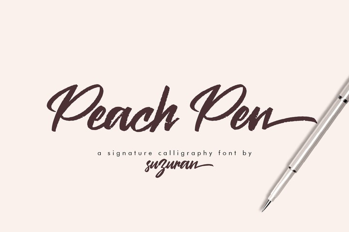 Font Peach Pen